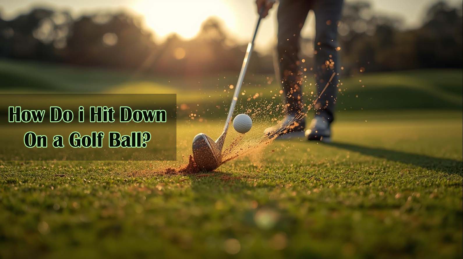 How Do i Hit Down On a Golf Ball