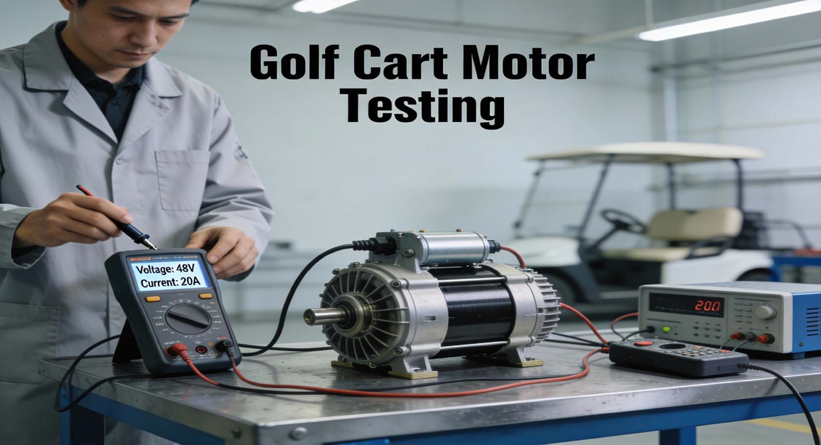 how to test golf cart motor with multimeter