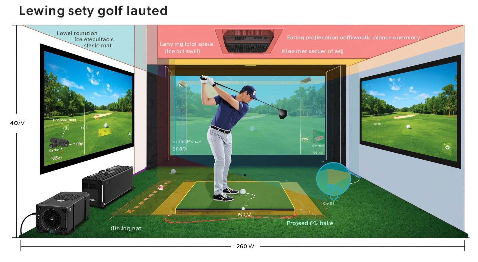 How Much Space Do You Need For A Golf Simulator