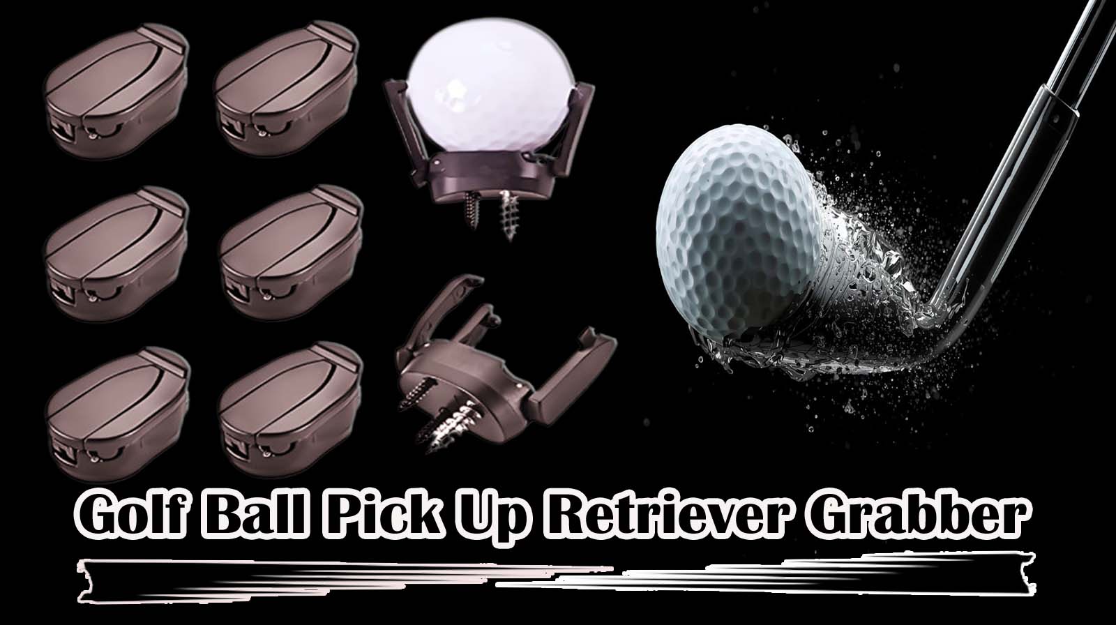 6 Pcs Golf Ball Pick Up Retriever