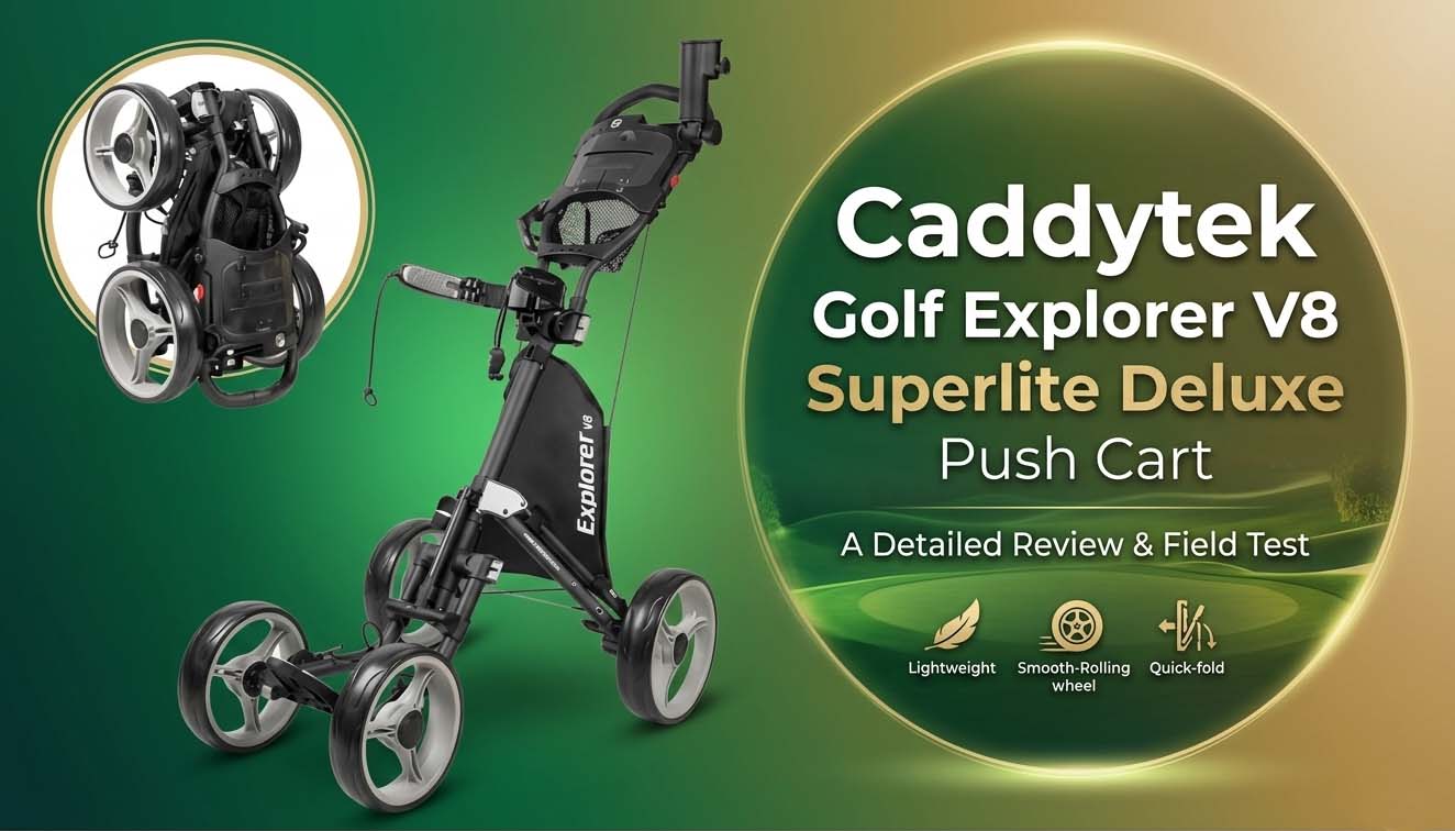 Caddytek Golf Explorer V8 Superlite Deluxe Push Cart
