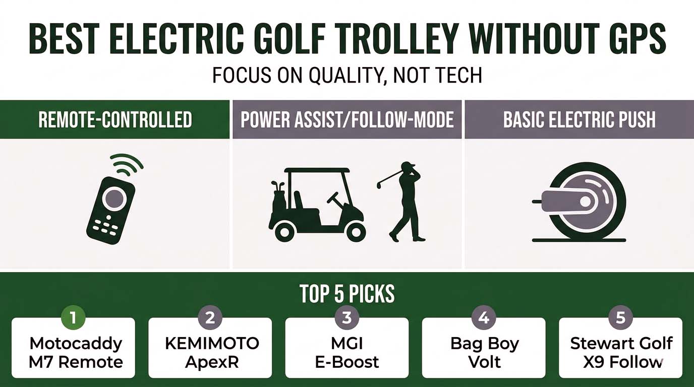Best Electric Golf Trolley Without GPS