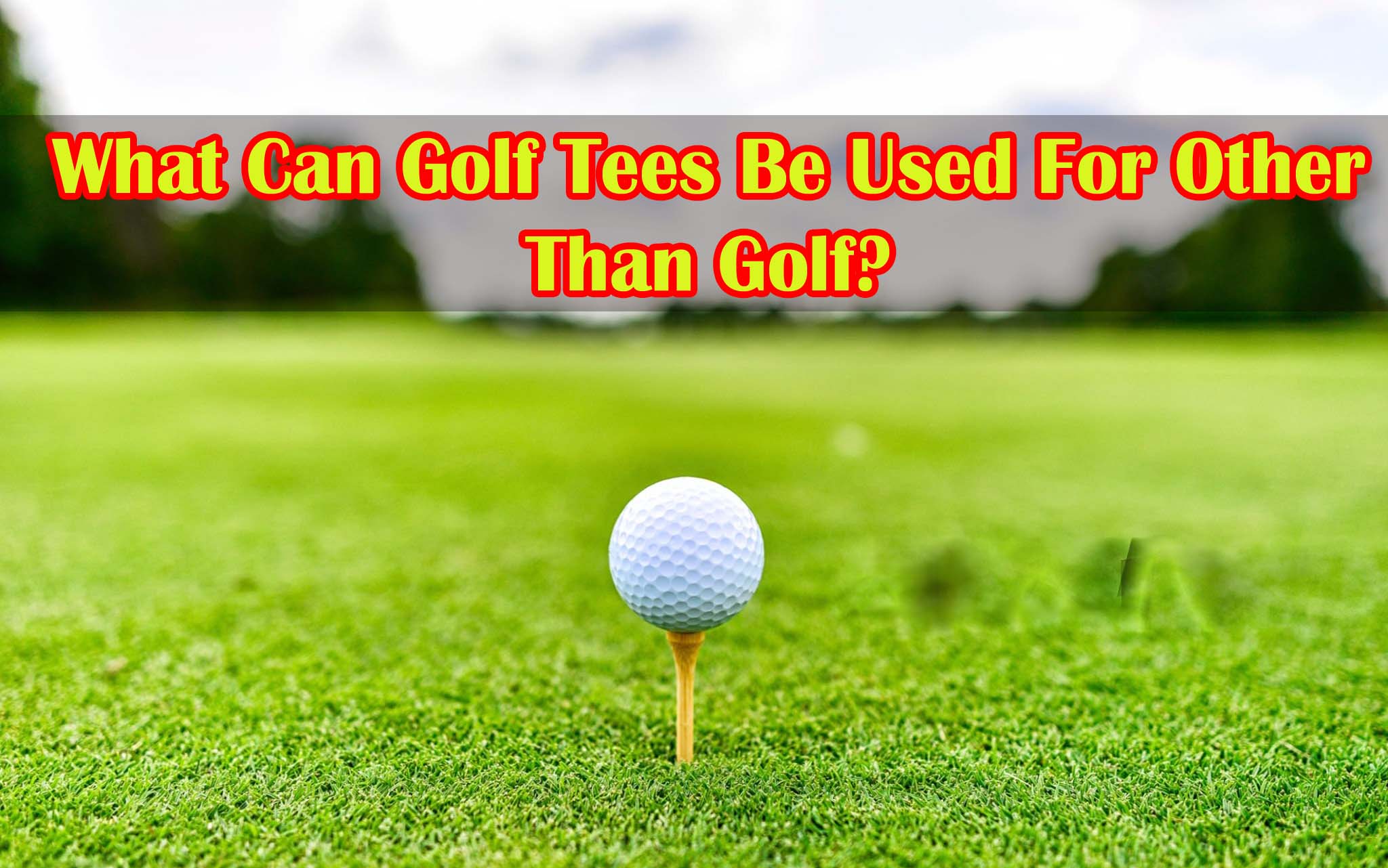 What Can Golf Tees Be Used For Other Than Golf