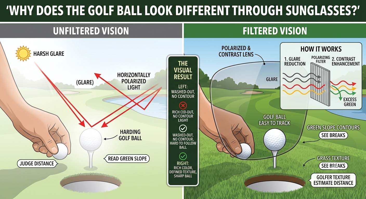 Golf Ball Look Different Through Sunglasses