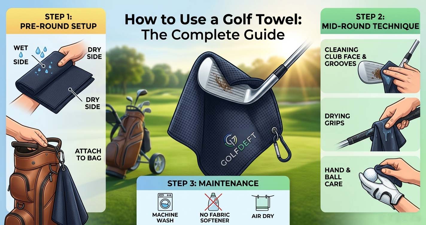 How to Use a Golf Towel