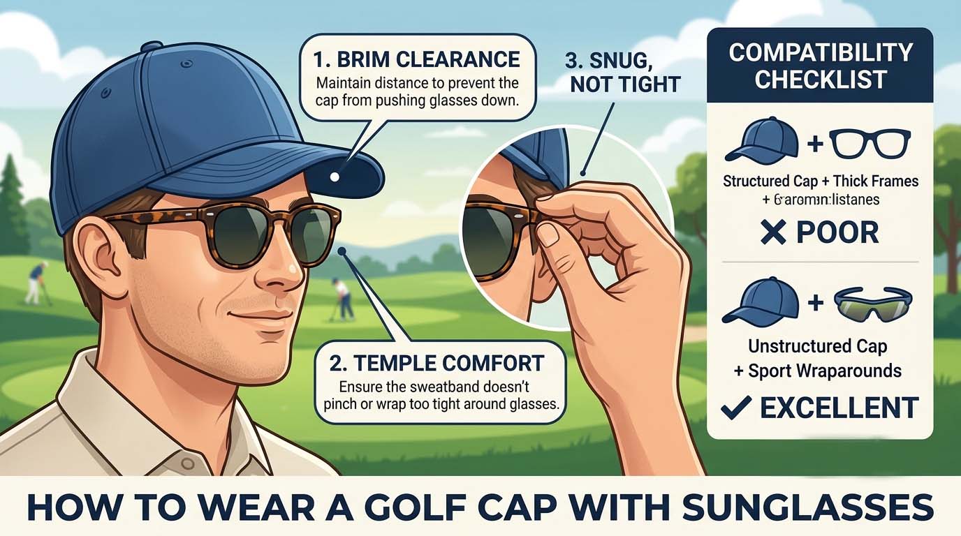 how-to-wear-a-golf-cap-with-sunglasses