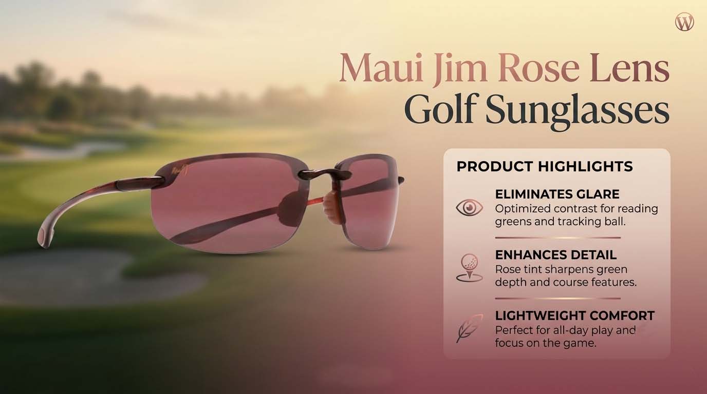 Maui Jim Rose Lens Golf Sunglasses