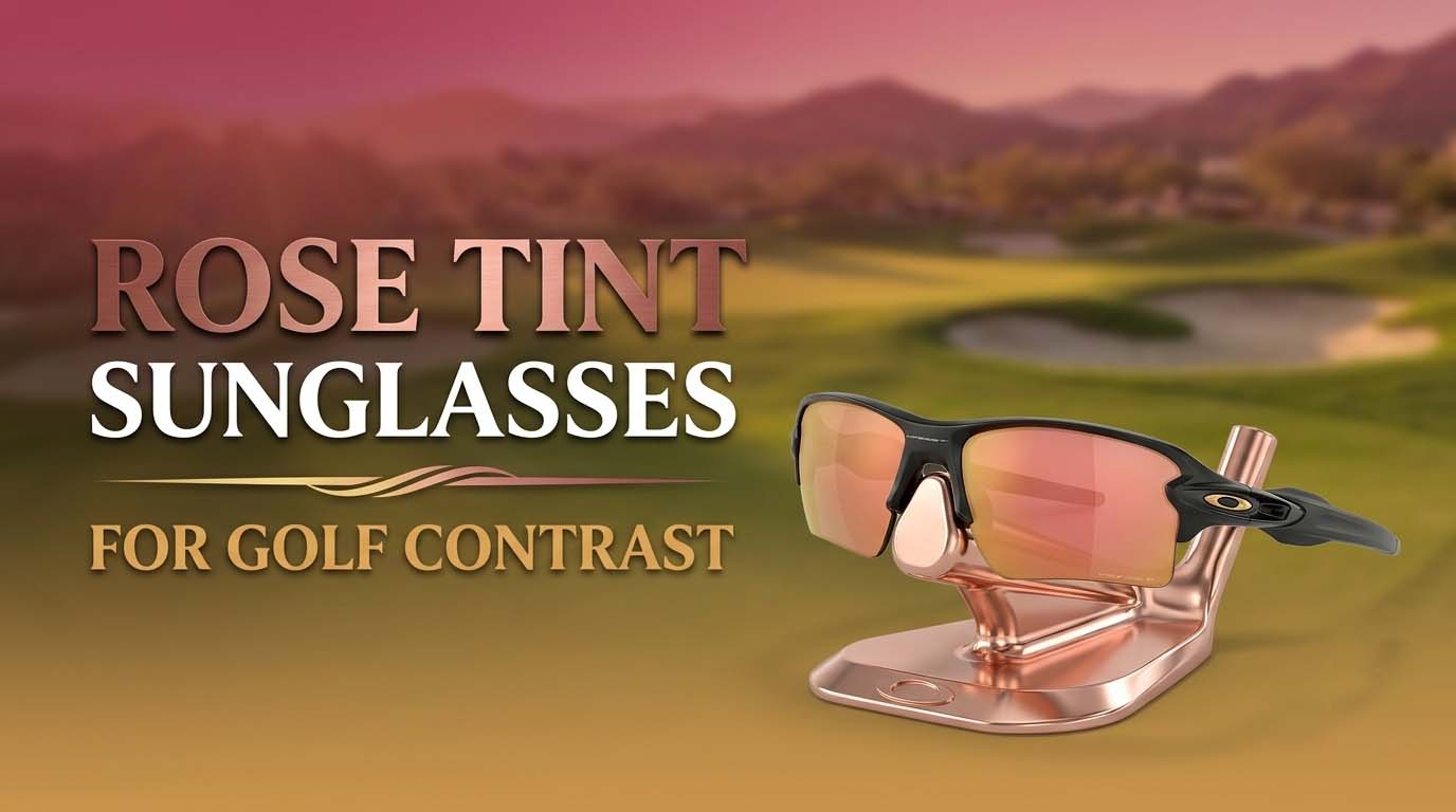 Rose Tint Sunglasses for Golf Contrast