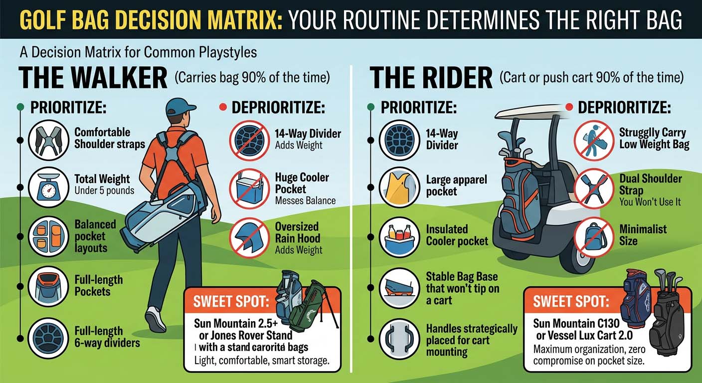 Features of golf bag