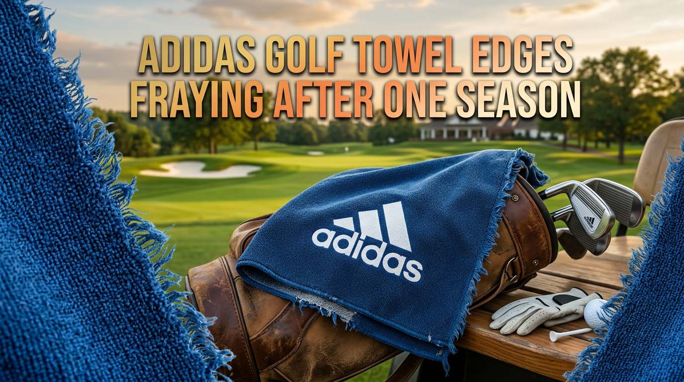 Adidas Golf Towel Edges Fraying After One Season