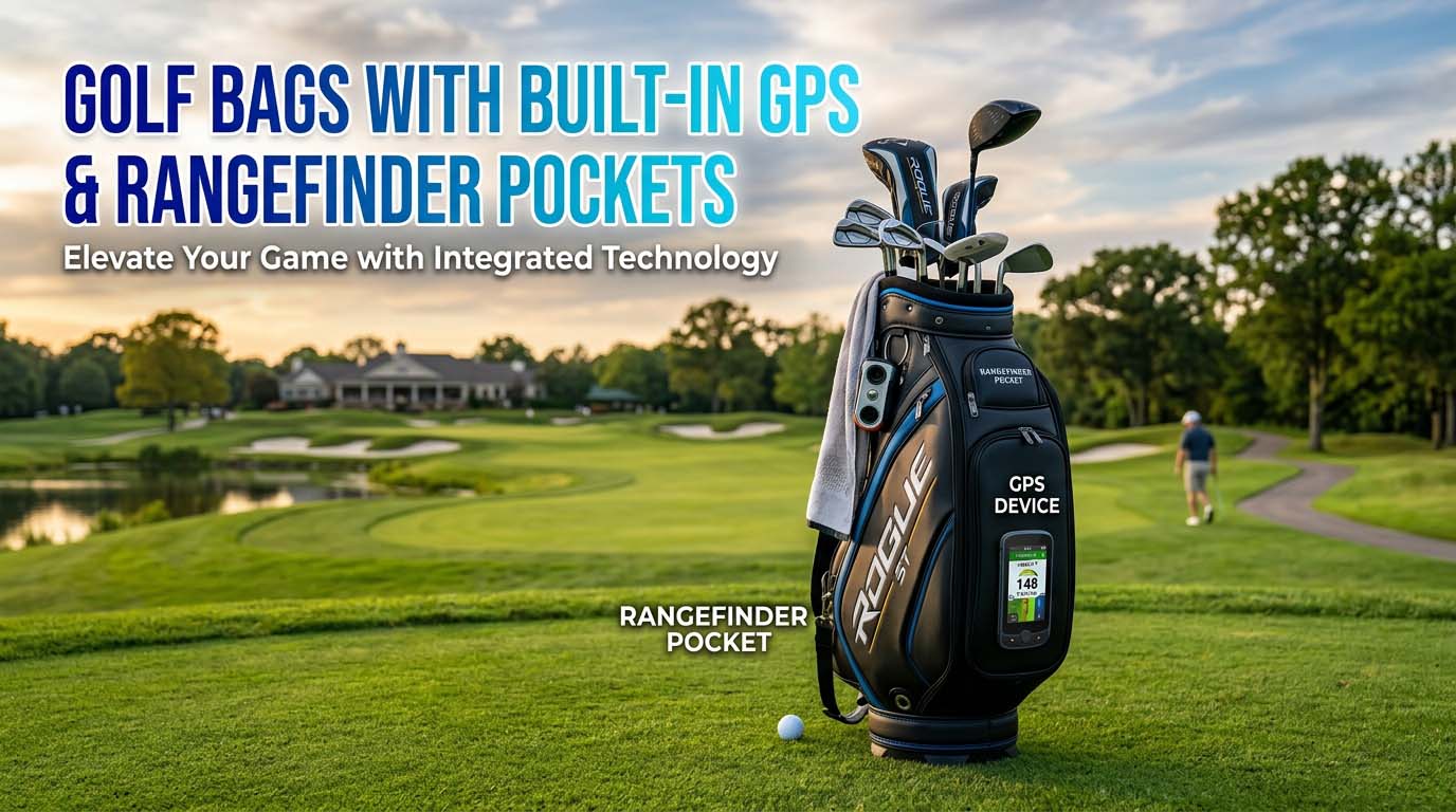 Golf Bags with Built-in GPS and Rangefinder Pockets
