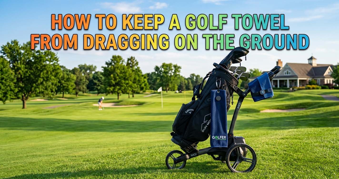 How to Keep a Golf Towel from Dragging on the Ground