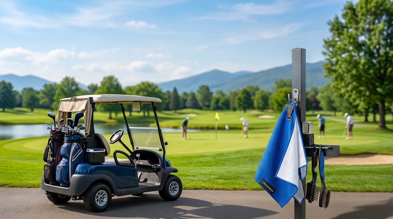 How to Keep a Golf Towel from Getting Dirty in a Golf Cart