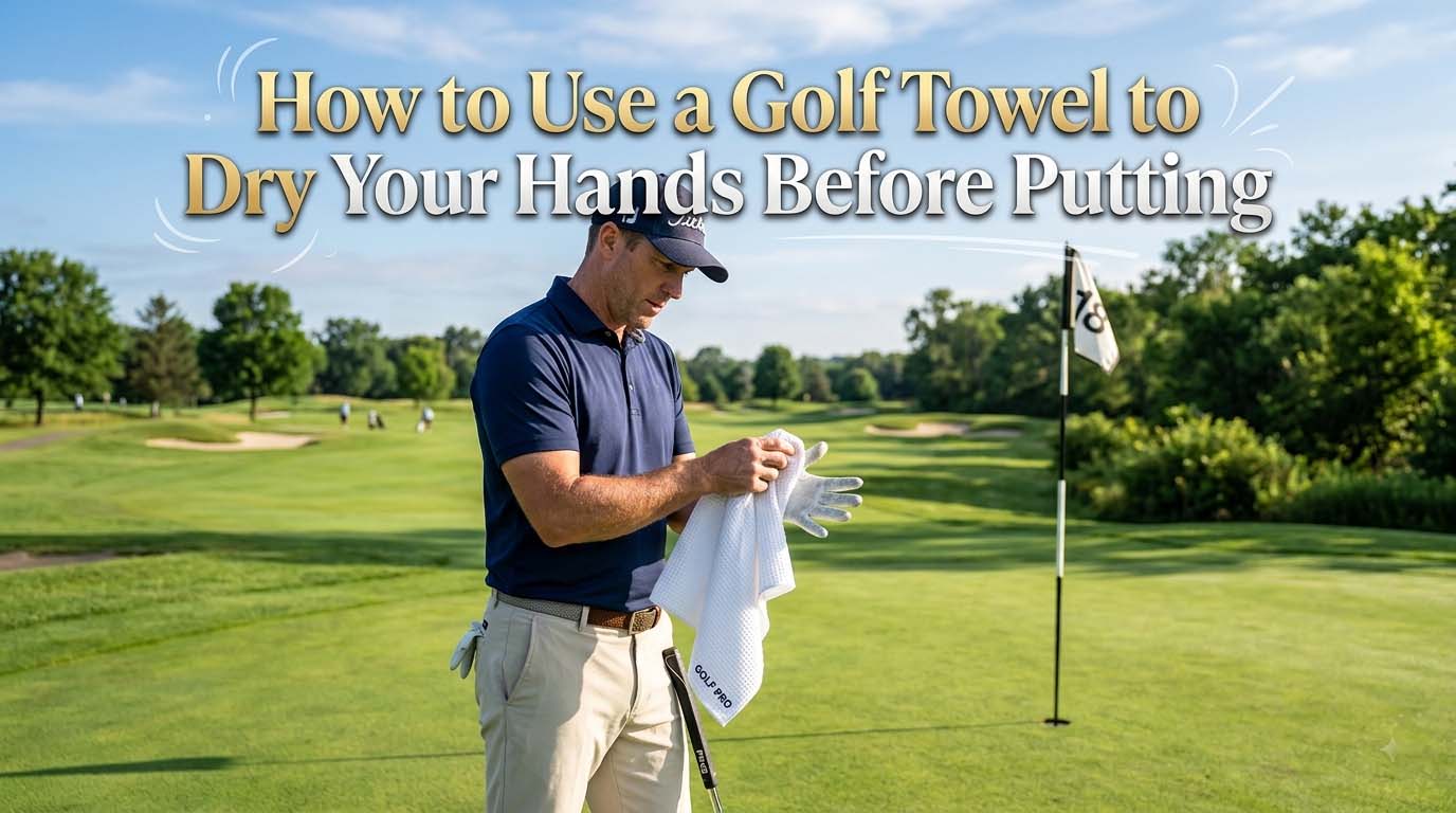 How to Use a Golf Towel to Dry Your Hands Before Putting