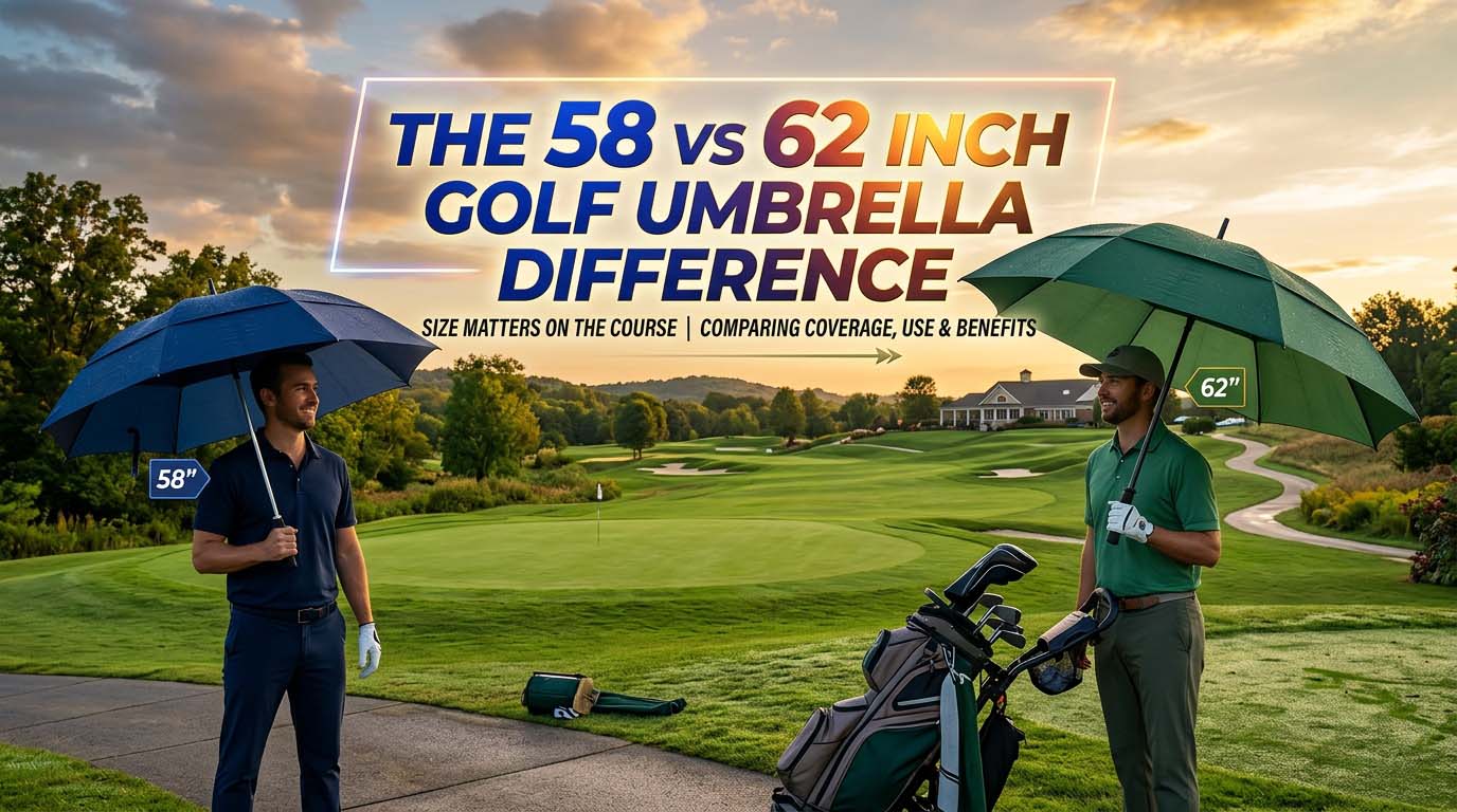 The 58 vs 62 Inch Golf Umbrella Difference