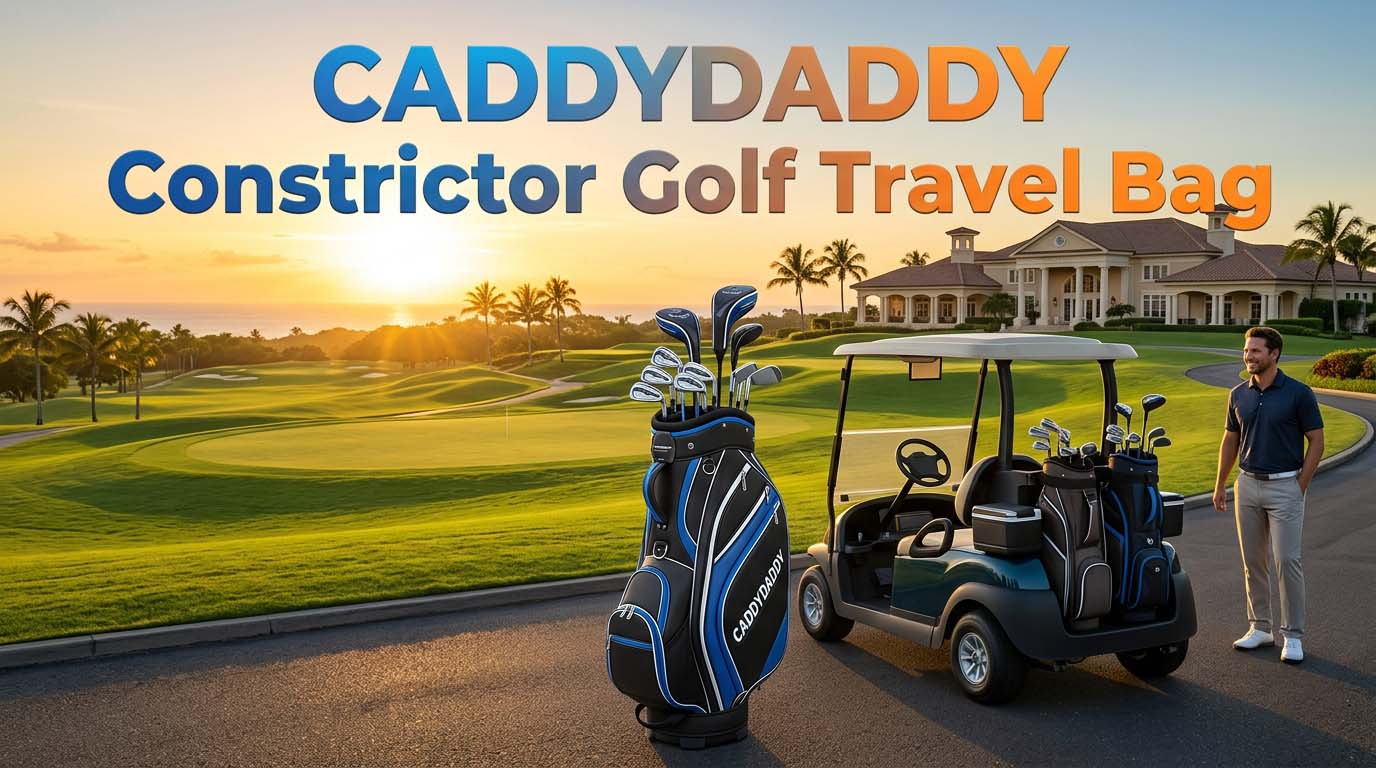 CADDYDADDY Constrictor Golf Travel Bag Cover w/Thick Dense Foam Padded Top