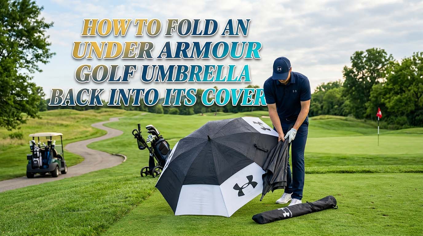 How to Fold an Under Armour Golf Umbrella Back Into Its Cover