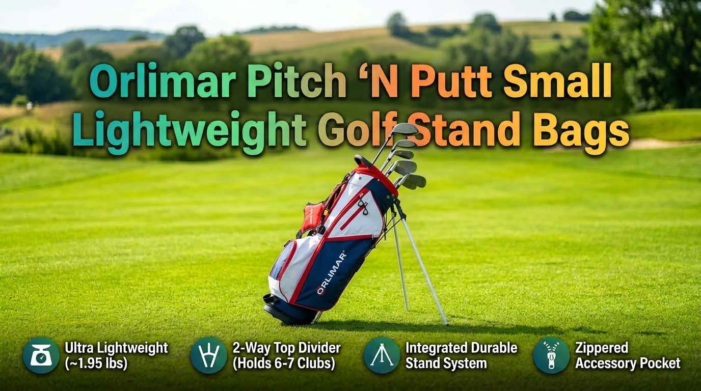Orlimar Pitch 'N Putt Small Lightweight Golf Stand Bags for Men & Women