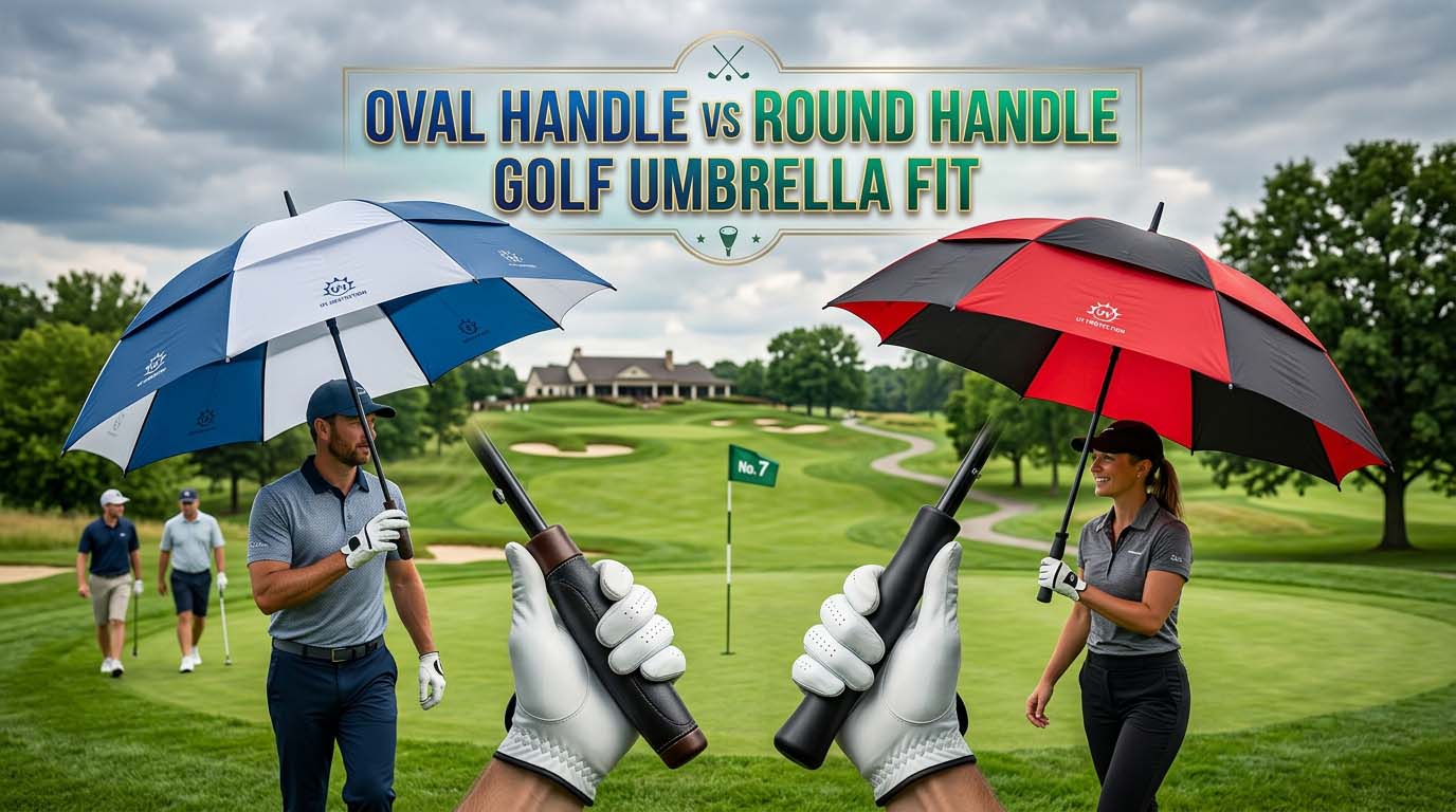 Oval Handle vs Round Handle Golf Umbrella Fit