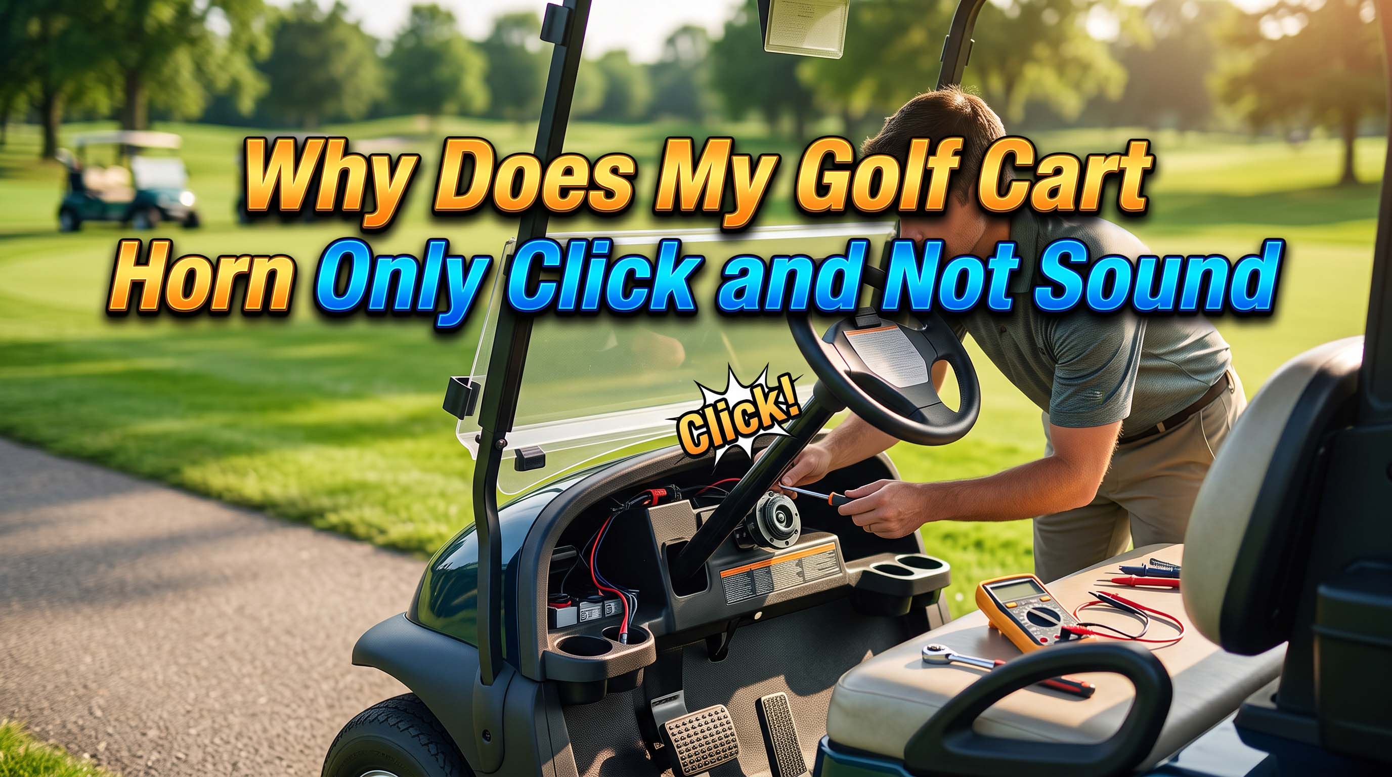 Why Does My Golf Cart Horn Only Click and Not Sound