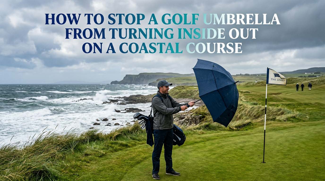 How to Stop a Golf Umbrella From Turning Inside Out on a Coastal Course