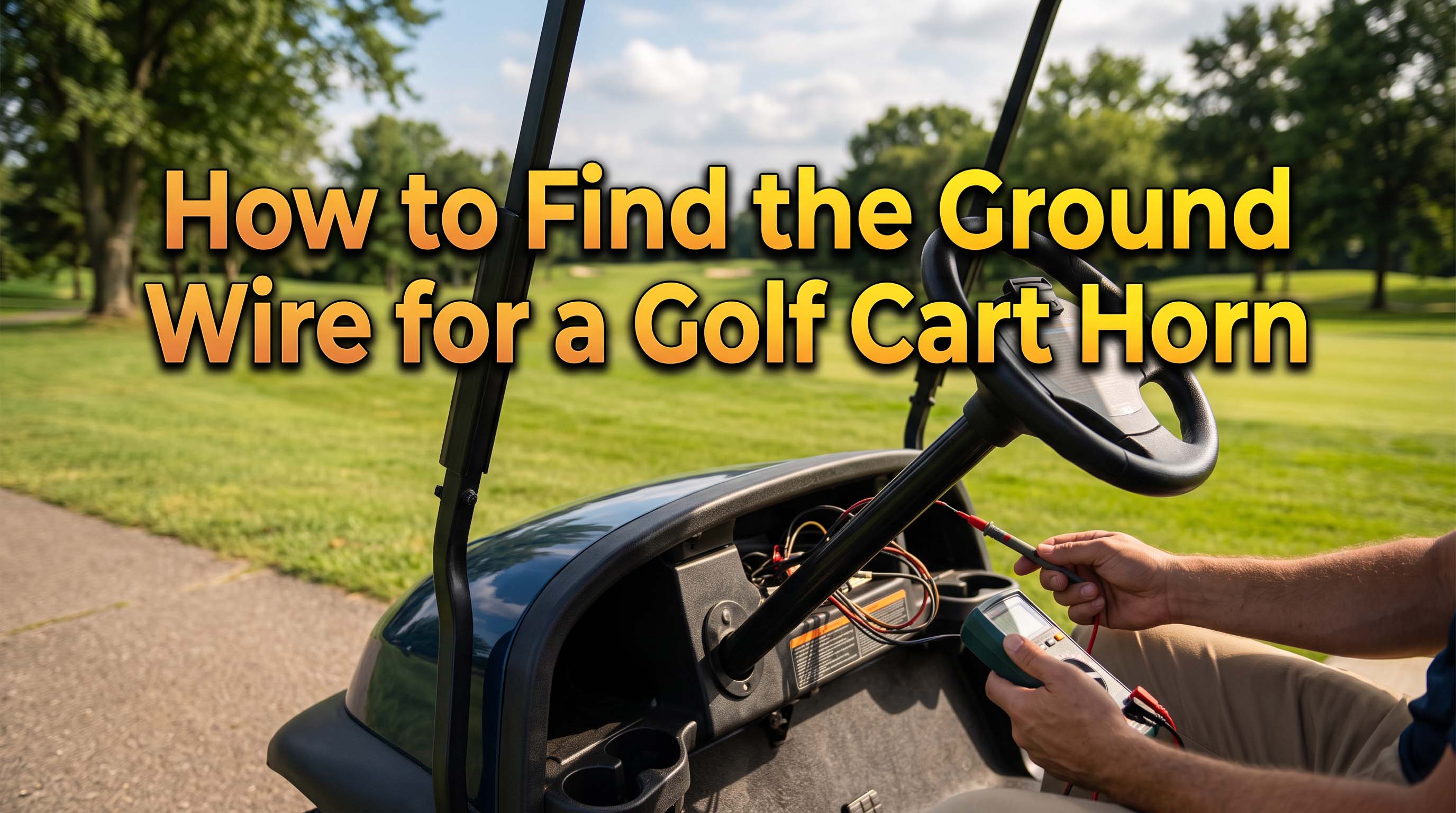 How to Find the Ground Wire for a Golf Cart Horn