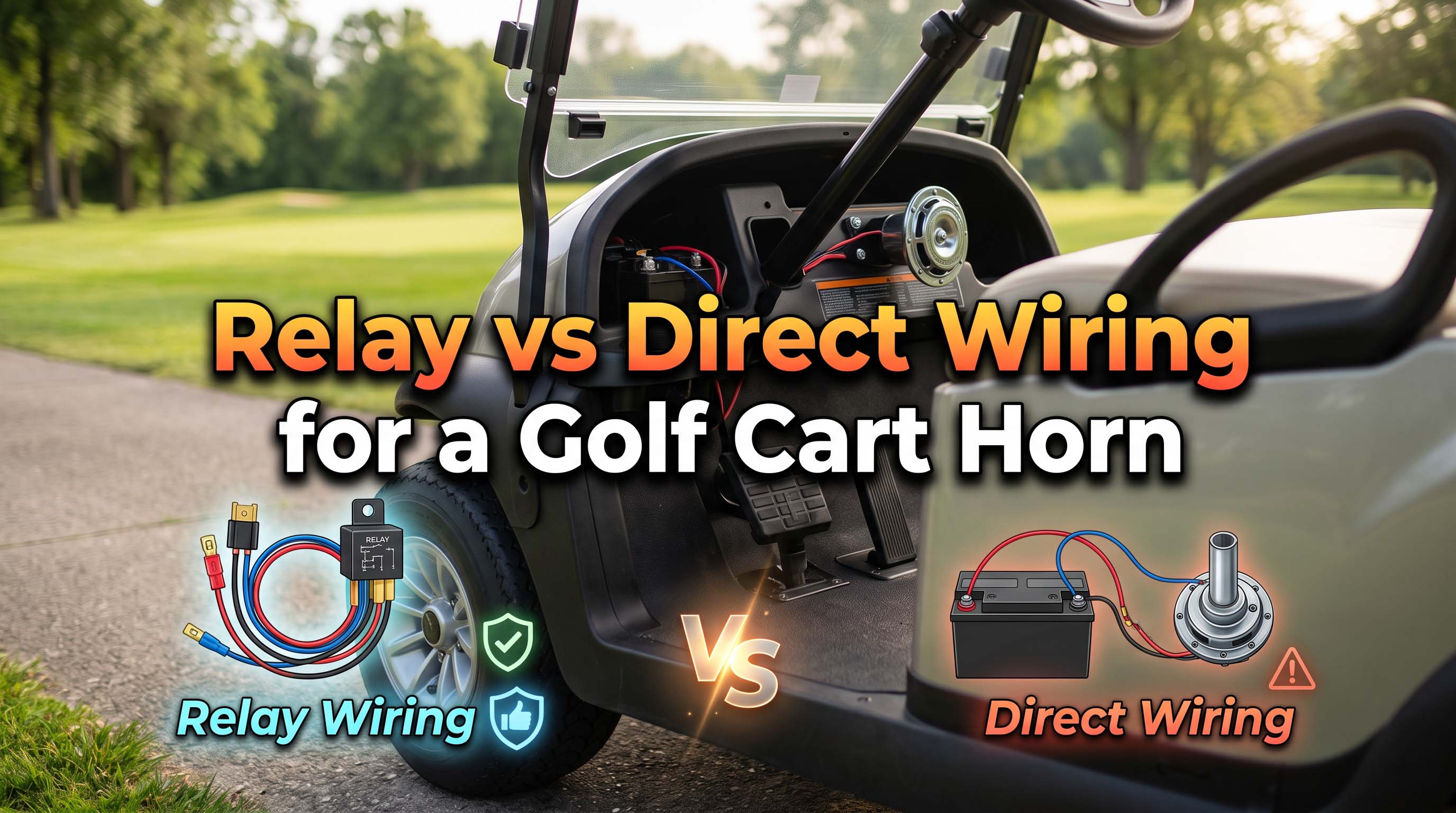 Relay vs Direct Wiring for a Golf Cart Horn