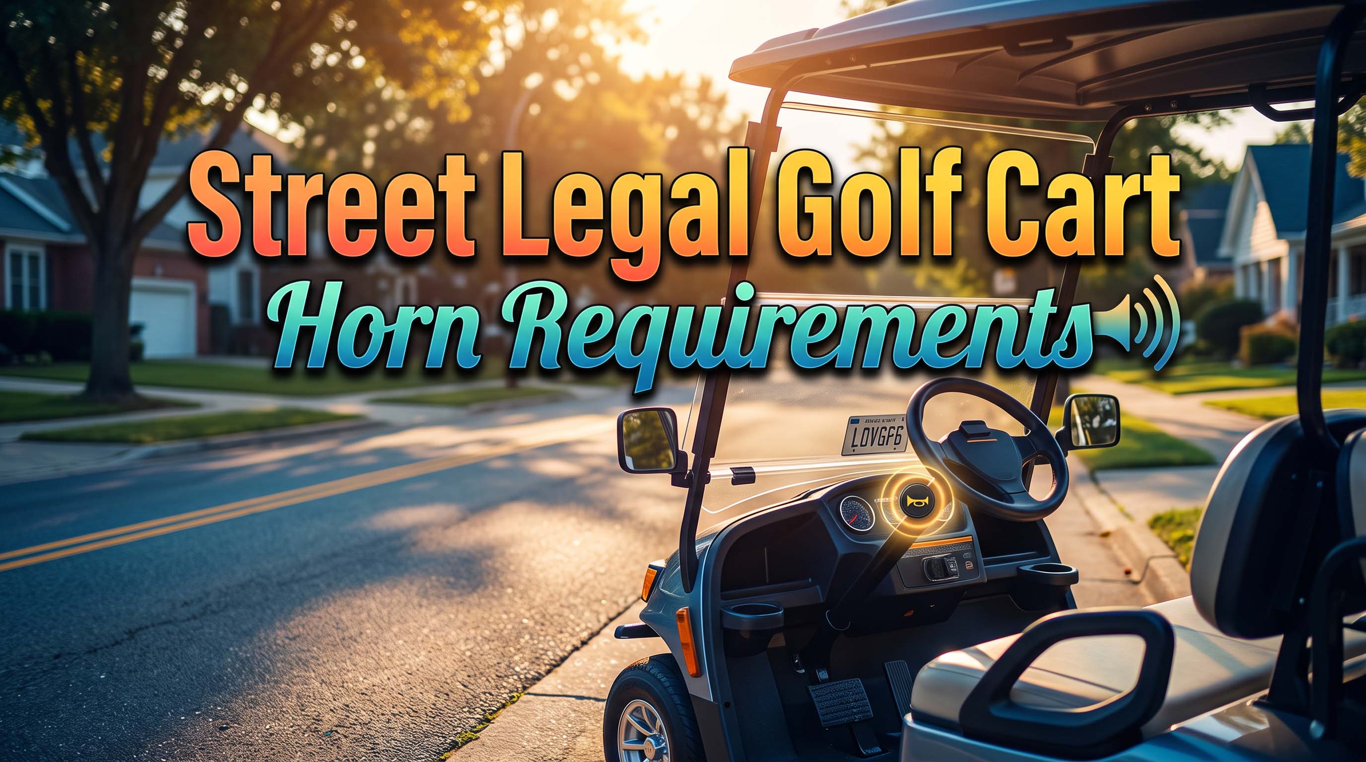 Street Legal Golf Cart Horn Requirements