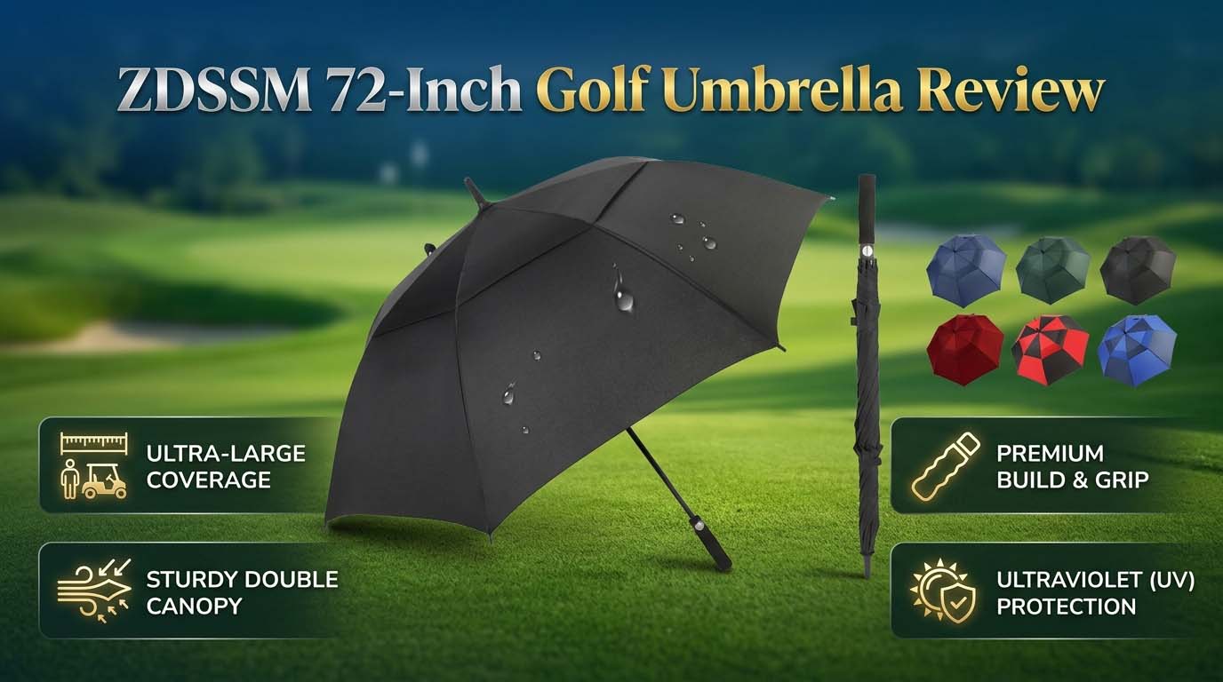 Full Explanation of ZDSSM 72-Inch Golf Umbrella Review
